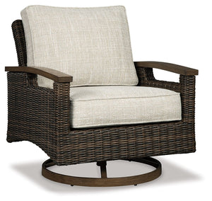 Paradise Trail - Swivel Lounge Chair (Set of 2) - Medium Brown