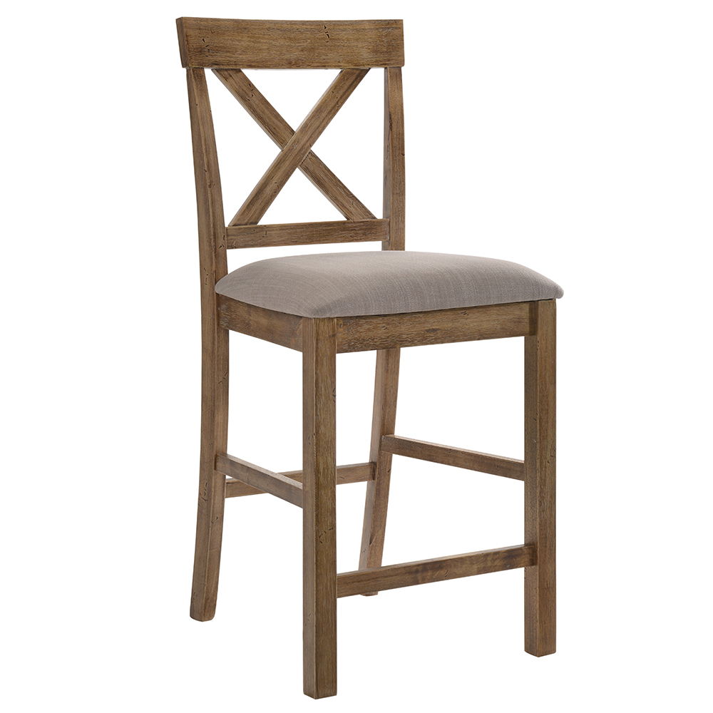 Martha II - Counter Height Chair Weathered Oak