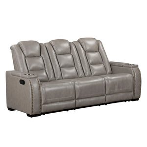 Breckenridge II - Reclining Sofa Gray Manual Reclining
