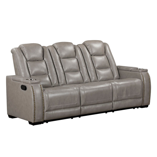 Breckenridge II - Reclining Sofa Gray Manual Reclining