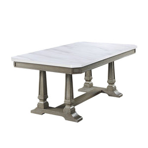 Zumala - Dining Table - Marble Top & Weathered Oak
