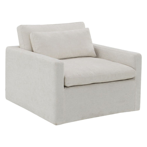 Frederick - Swivel Chair With Pillow Ivory