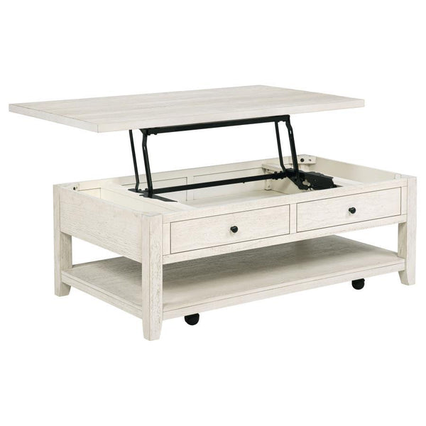 Payne - 48" Mobile Lift Top Coffee Table White