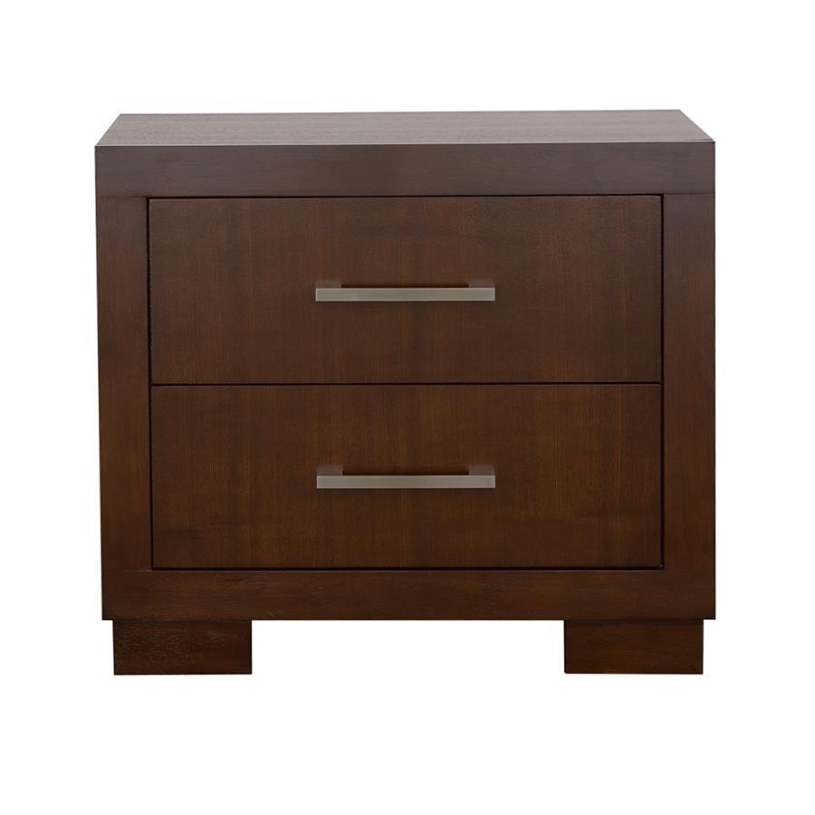 Jessica - 2-Drawer Nightstand Dark Brown