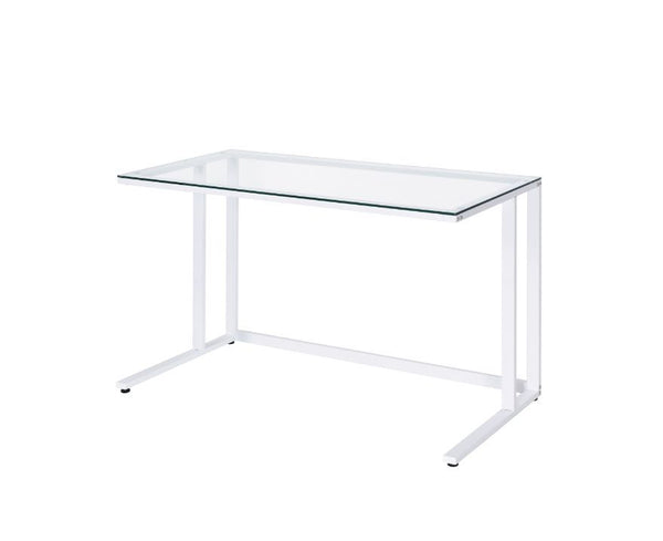 Tyrese - Writing Desk White Glass Top