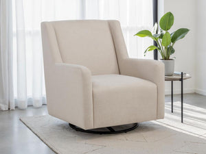 Sorrel - Fabric Upholstered Swivel Glider Arm Chair - Latte
