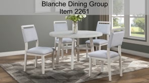 Blanche - Round Dining Table - Antique White