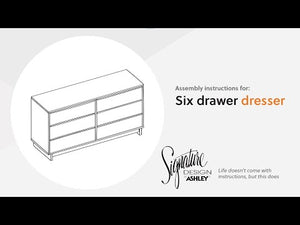 Shallifer - Brown - Six Drawer Dresser