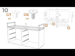 Deanlow - Six Drawer Dresser - Honey