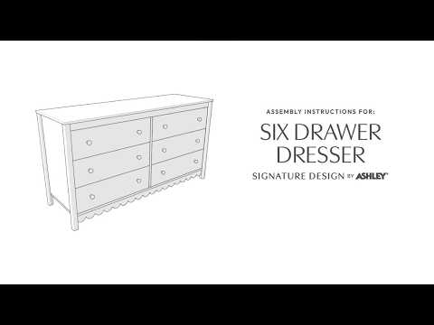 Hallityn - Six Drawer Dresser - White