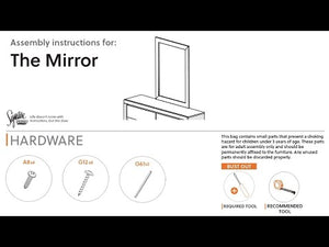 Paxberry - Bedroom Accent Mirror - Whitewash