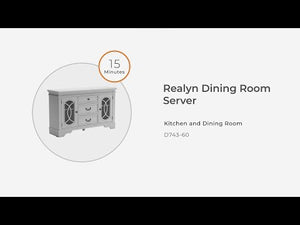 Realyn - Dining Room Server - Chipped White