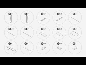 Yarlow - Home Office Desk and Shelf - Black